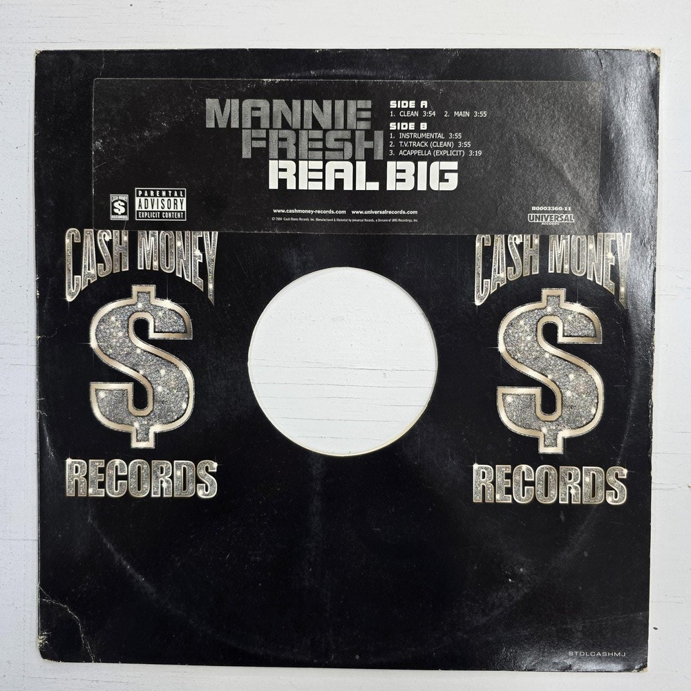 Mannie Fresh - Real Big LP NM/VG Hip Hop 2004 Vintage Vinyl Original Press Album